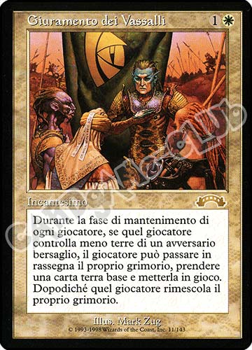 011 / 143 Giuramento dei Vassalli rara (IT) -NEAR MINT-