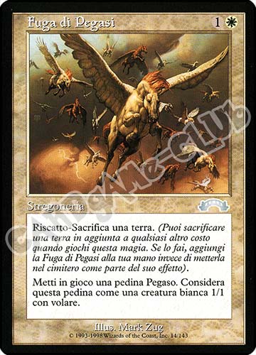 014 / 143 Fuga di Pegasi non comune (IT) -NEAR MINT-