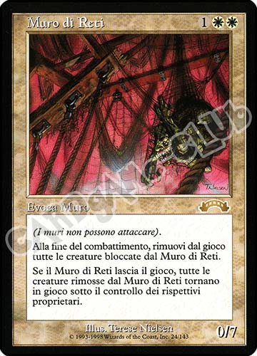 024 / 143 Muro di Reti rara (IT) -NEAR MINT-