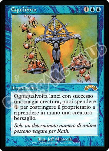 032 / 143 Equilibrio rara (IT) -NEAR MINT-