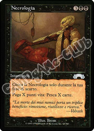 068 / 143 Necrologia non comune (IT) -NEAR MINT-