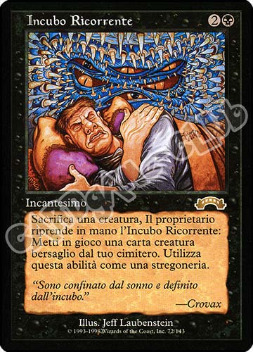 072 / 143 Incubo Ricorrente rara (IT) -NEAR MINT-