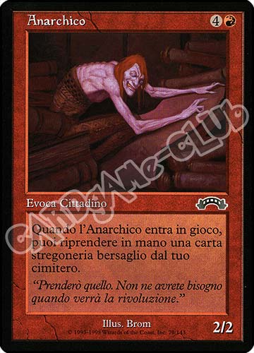 079 / 143 Anarchico comune (IT) -NEAR MINT-