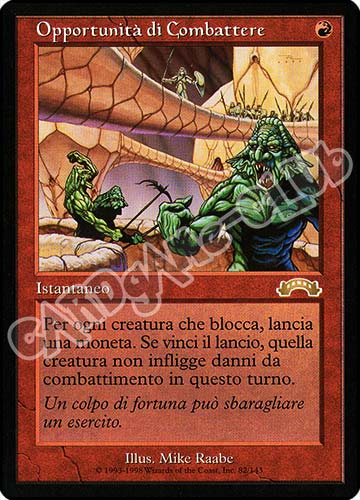 082 / 143 Opportunita' di Combattere rara (IT) -NEAR MINT-