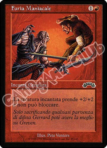 087 / 143 Furia Maniacale comune (IT) -NEAR MINT-