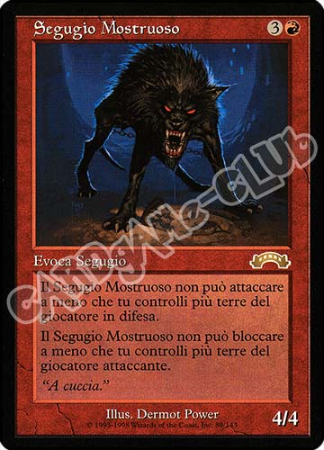 089 / 143 Seguggio Mostruoso rara (IT) -NEAR MINT-