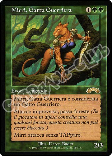 114 / 143 Mirri, Gatta Guerriera rara (IT) -NEAR MINT-