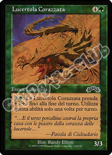 116 / 143 Lucertola Corazzata comune (IT) -NEAR MINT-