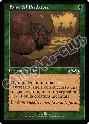 117 / 143 Fame del Predatore comune (IT) -NEAR MINT-