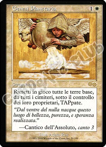 031 / 350 Genesi Planetaria rara (IT) -GOOD-