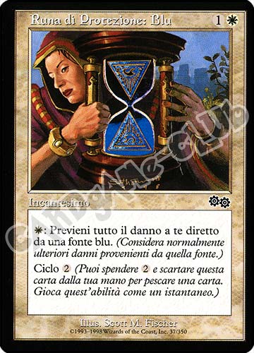 037 / 350 Runa di Protezione: Blu comune (IT) -NEAR MINT-