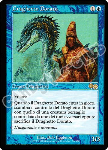 076 / 350 Draghetto Dorato rara (IT) -NEAR MINT-