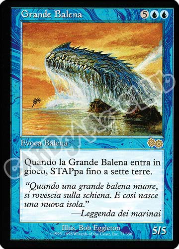 077 / 350 Grande Balena rara (IT) -NEAR MINT-