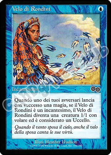 106 / 350 Velo di Rondini comune (IT) -GOOD-