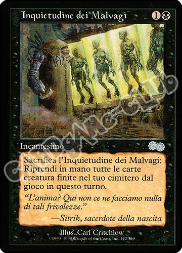 142 / 350 Inquietudine dei Malvagi non comune (IT) -GOOD-