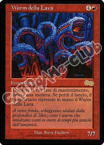 212 / 350 Wurm della Lava rara (IT) -NEAR MINT-