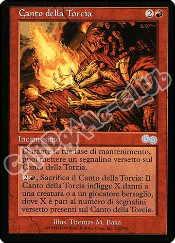 222 / 350 Canto della Torcia non comune (IT) -NEAR MINT-