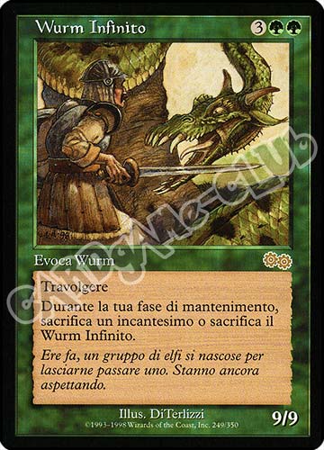 249 / 350 Wurm Infinito rara (IT) -NEAR MINT-