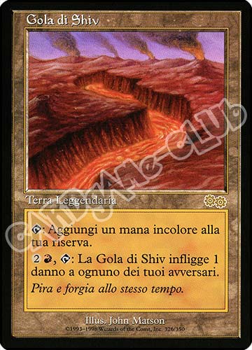 326 / 350 Gola di Shiv rara (IT) -NEAR MINT-