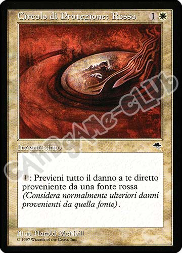 Circolo di Protezione: Rosso comune (IT) -NEAR MINT-