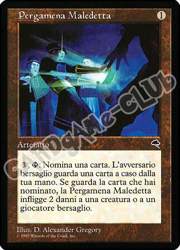 Pergamena Maledetta rara (IT) -NEAR MINT-