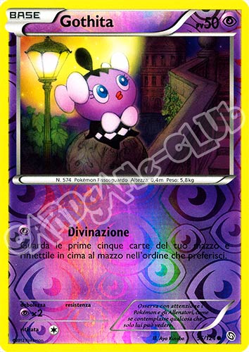 055 / 124 Gothita comune foil reverse (IT)  -PLAYED-