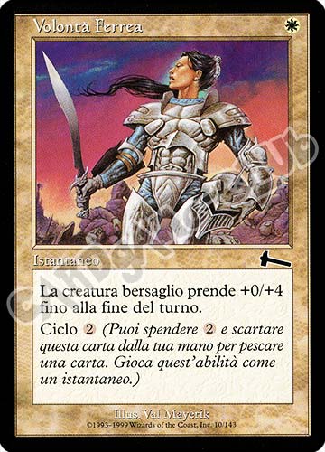 010 / 143 Volonta' Ferrea comune (IT) -NEAR MINT-