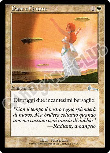 017 / 143 Pace e Quiete non comune (IT) -NEAR MINT-