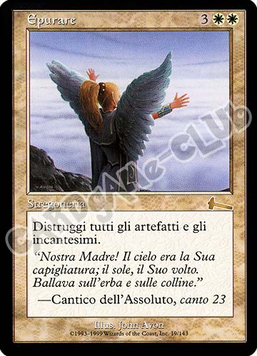 019 / 143 Epurare rara (IT) -NEAR MINT-