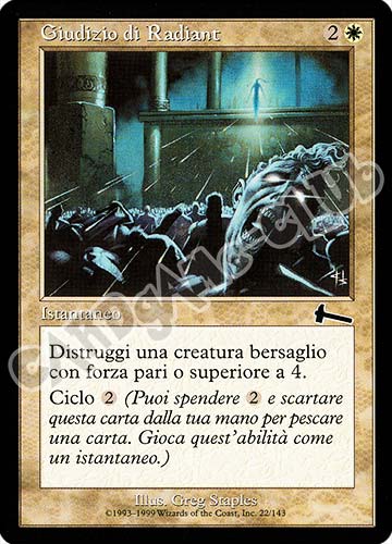 022 / 143 Giudizio di Radiant comune (IT) -NEAR MINT-