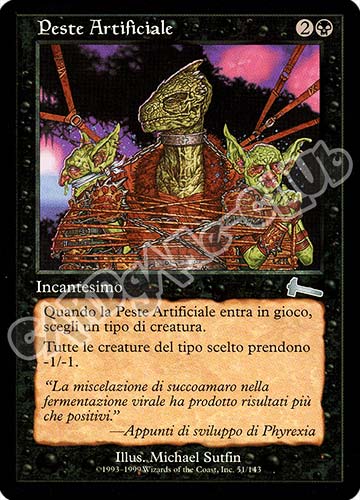 051 / 143 Peste Artificiale non comune (IT) -NEAR MINT-