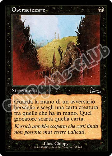 057 / 143 Ostracizzare comune (IT) -NEAR MINT-