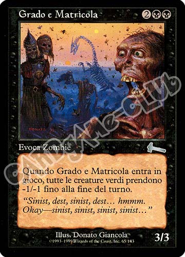 065 / 143 Grado e Matricola non comune (IT) -NEAR MINT-