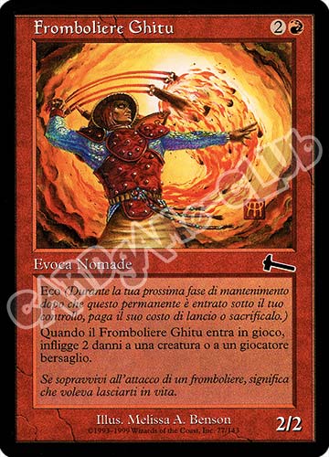 077 / 143 Fromboliere Ghitu comune (IT) -NEAR MINT-