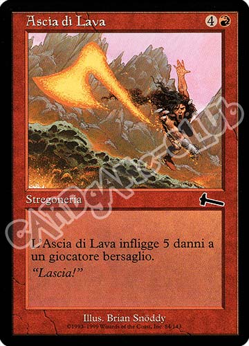 084 / 143 Ascia di Lava comune (IT) -NEAR MINT-