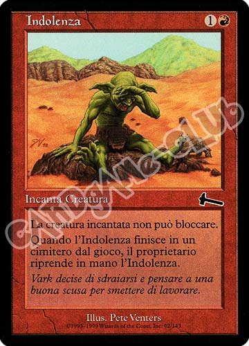 092 / 143 Indolenza comune (IT) -NEAR MINT-