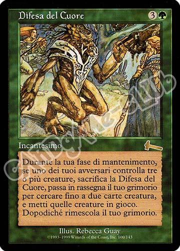 100 / 143 Difesa del Cuore rara (IT) -NEAR MINT-