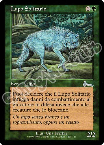 105 / 143 Lupo Solitario non comune (IT) -NEAR MINT-