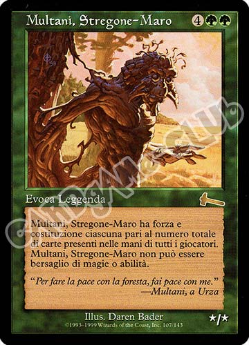 107 / 143 Multani Stregone-Maro rara (IT) -NEAR MINT-