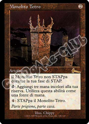 126 / 143 Monolito Tetro rara (IT) -NEAR MINT-