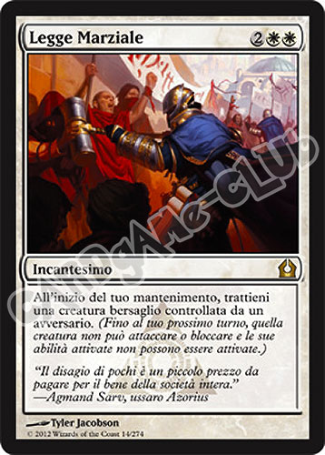 014 / 274 Legge Marziale rara (IT) -NEAR MINT-