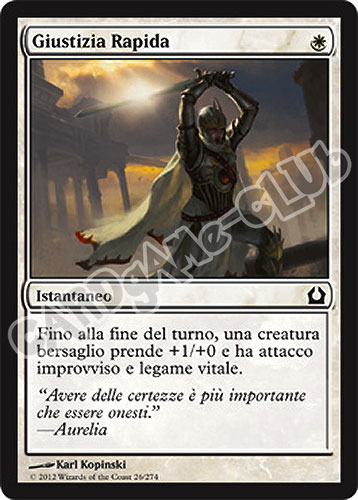 026 / 274 Giustizia Rapida comune (IT) -NEAR MINT-