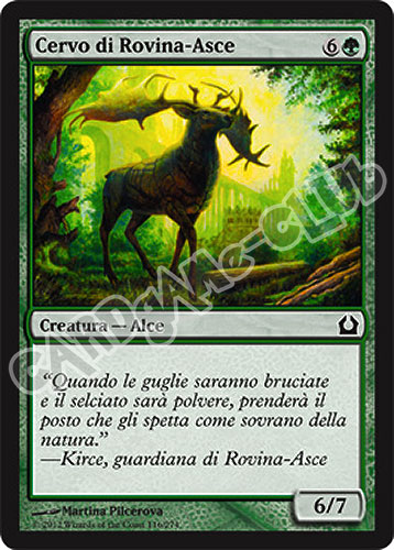116 / 274 Cervo di Rovina-Asce comune (IT) -NEAR MINT-