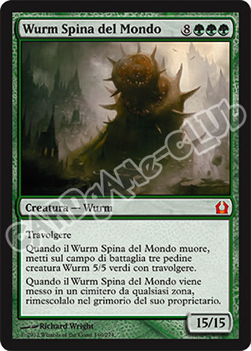 140 / 274 Wurm Spina del Mondo rara mitica (IT) -NEAR MINT-