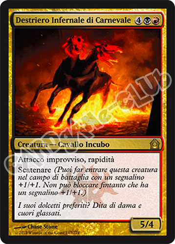 147 / 274 Destriero Infernale di Carnevale rara (IT) -NEAR MINT-