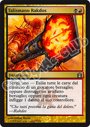 184 / 274 Talismano Rakdos non comune (IT) -NEAR MINT-