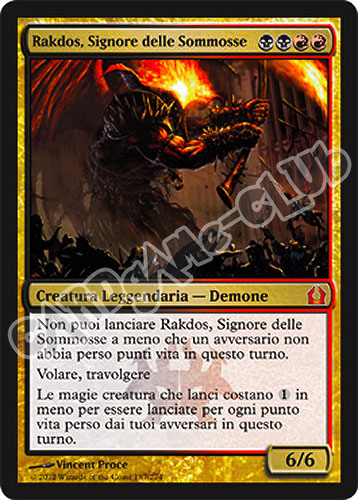 187 / 274 Rakdos, Signore delle Sommosse rara mitica (IT) -NEAR MINT-