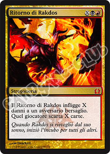188 / 274 Ritorno di Rakdos rara mitica (IT) -NEAR MINT-