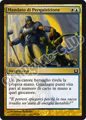 193 / 274 Mandato di Perquisizione comune (IT) -NEAR MINT-