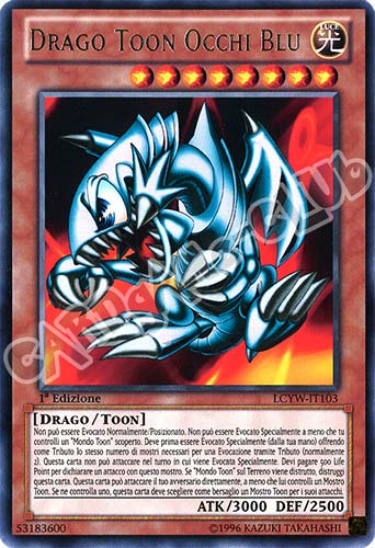 LCYW-IT103 Drago Toon Occhi Blu rara 1a Edizione (IT) -NEAR MINT-